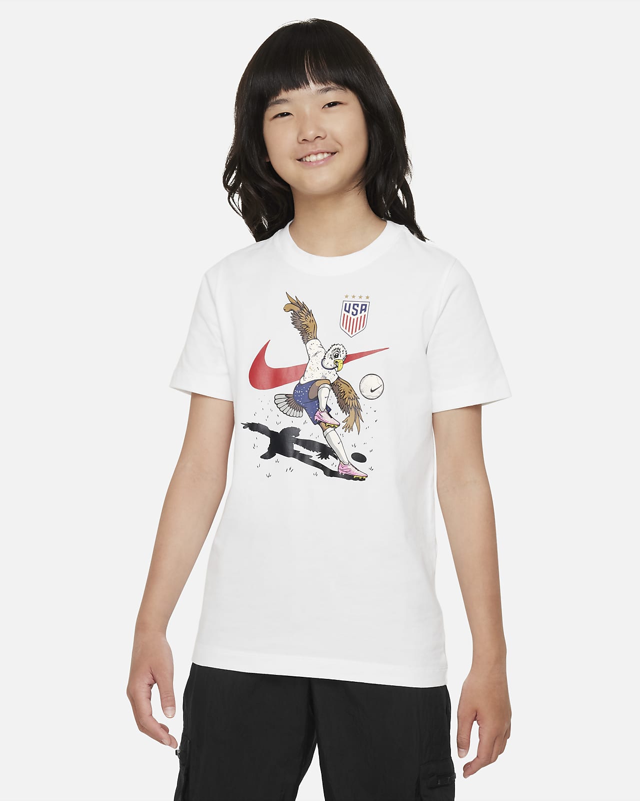 USWNT Mascot Big Kids' Nike Soccer T-Shirt