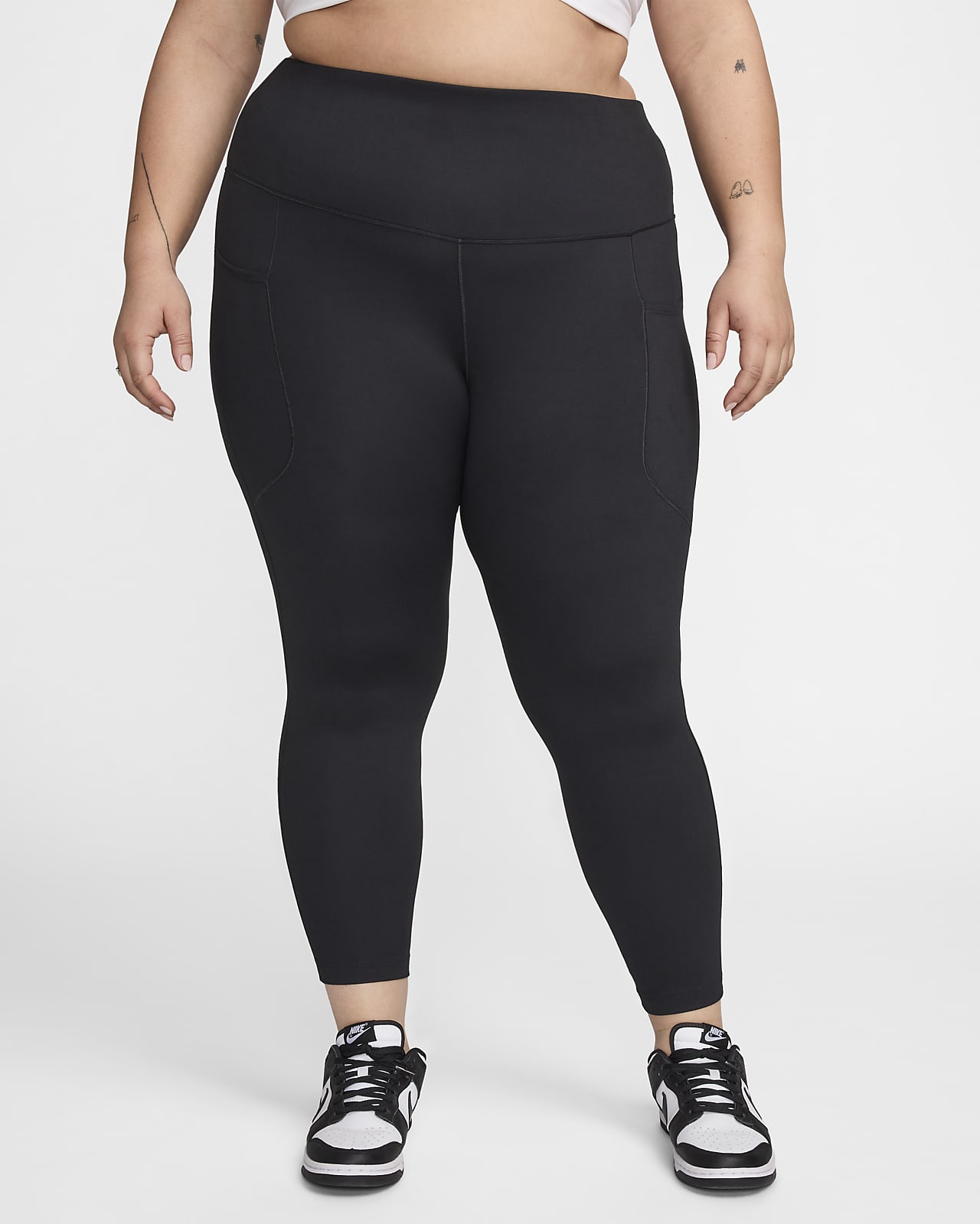 Nike One Women's High-Waisted 7/8 Leggings with Pockets (Plus Size)