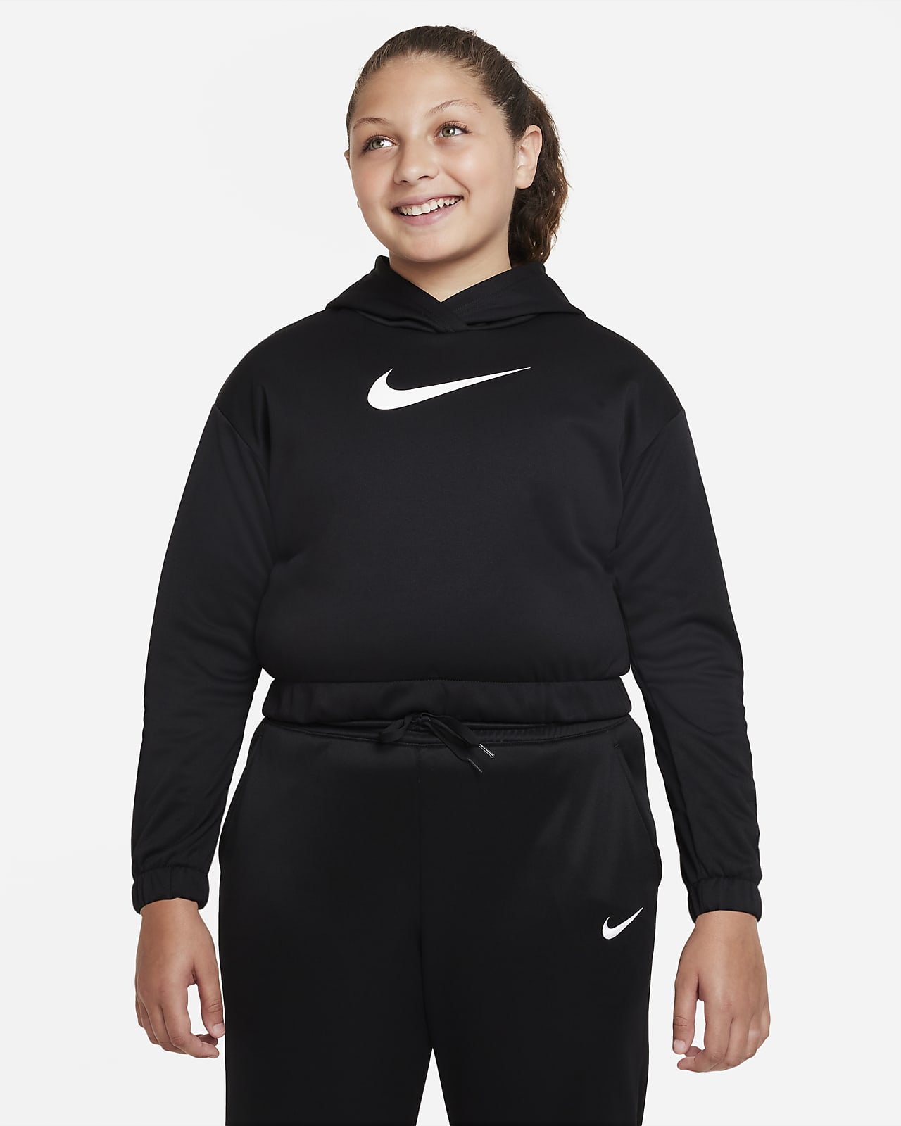 Nike Therma-FIT Big Kids' (Girls') Pullover Hoodie (Extended Size)