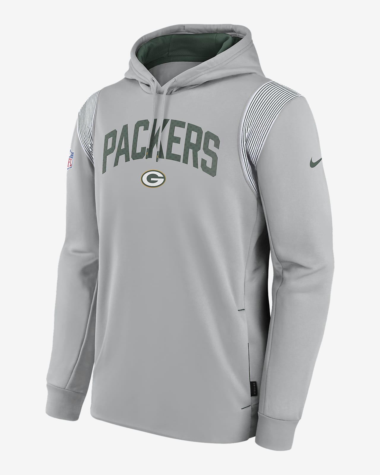 Nike Therma Athletic Stack (NFL Green Bay Packers) Men's Pullover Hoodie
