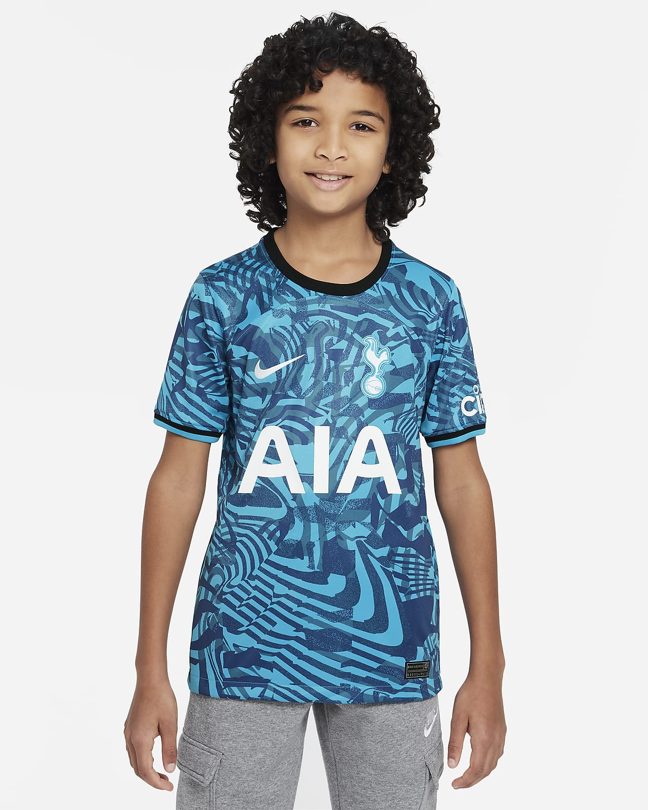 Tercera equipación Stadium Tottenham Hotspur 2022/23 Camiseta de fútbol Nike Dri-FIT - Niño/a
