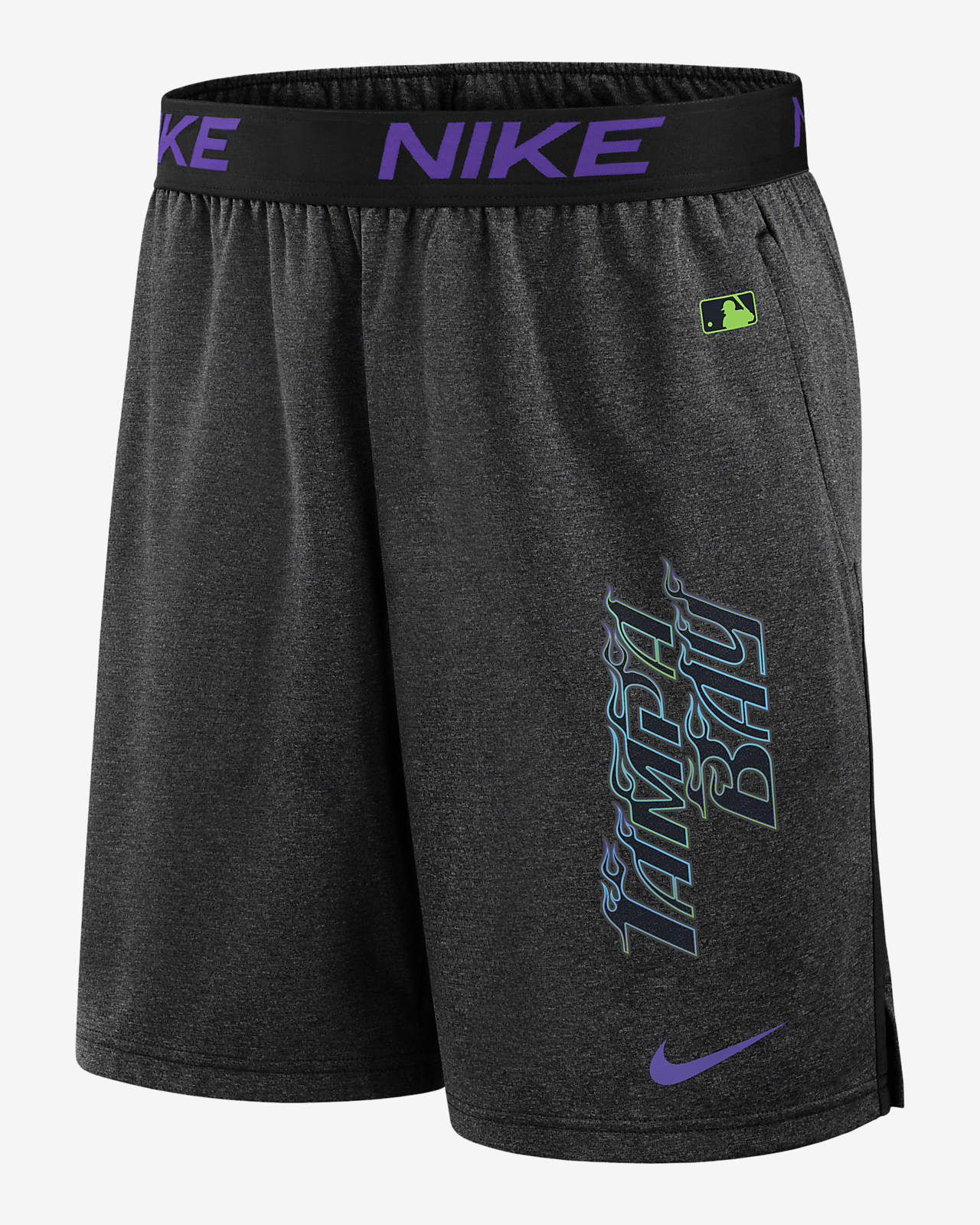 Shorts Nike Dri-FIT de la MLB para hombre Tampa Bay Rays City Connect Practice