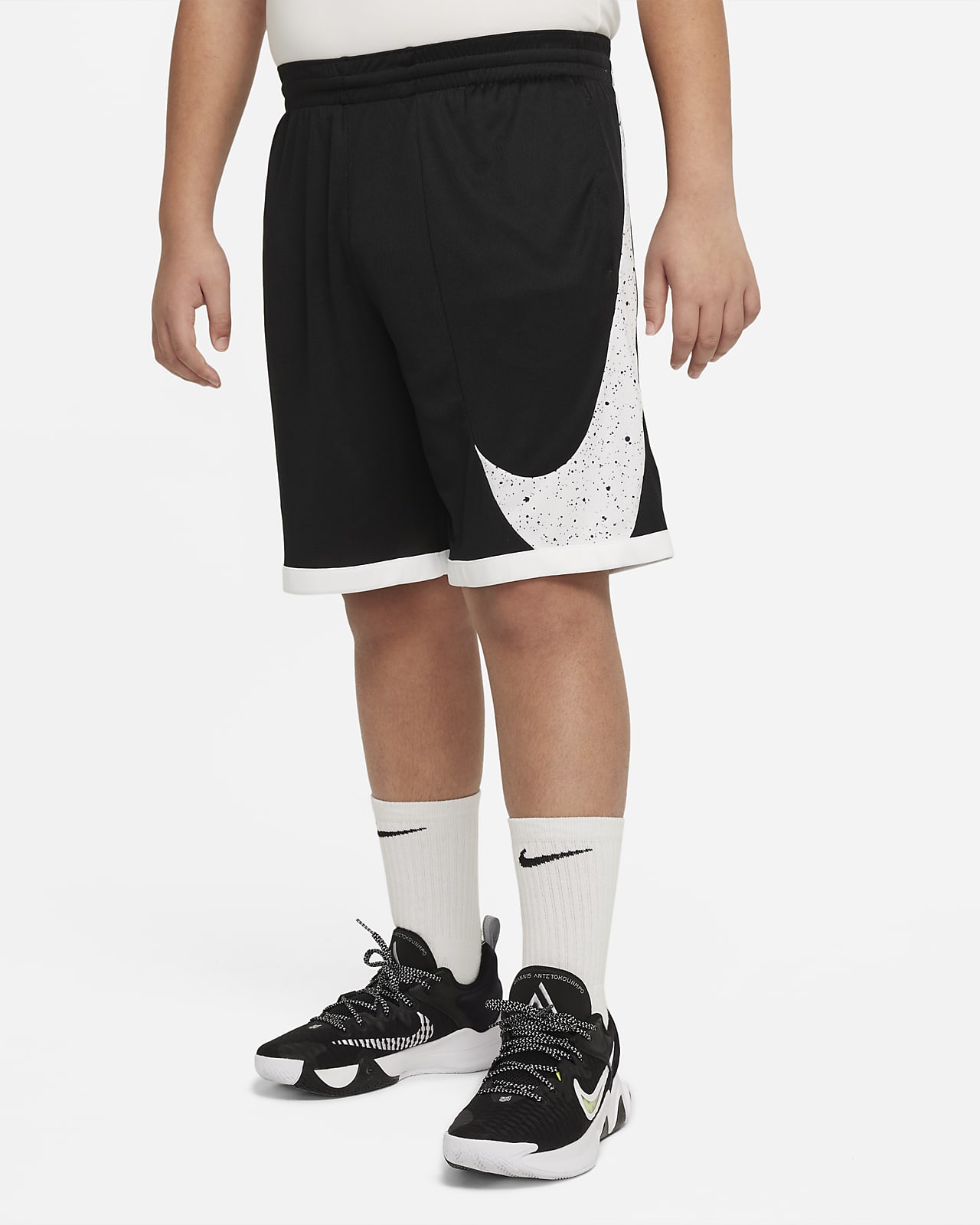 Nike Dri-FIT Big Kids' (Boys') Printed Basketball Shorts (Extended Size)