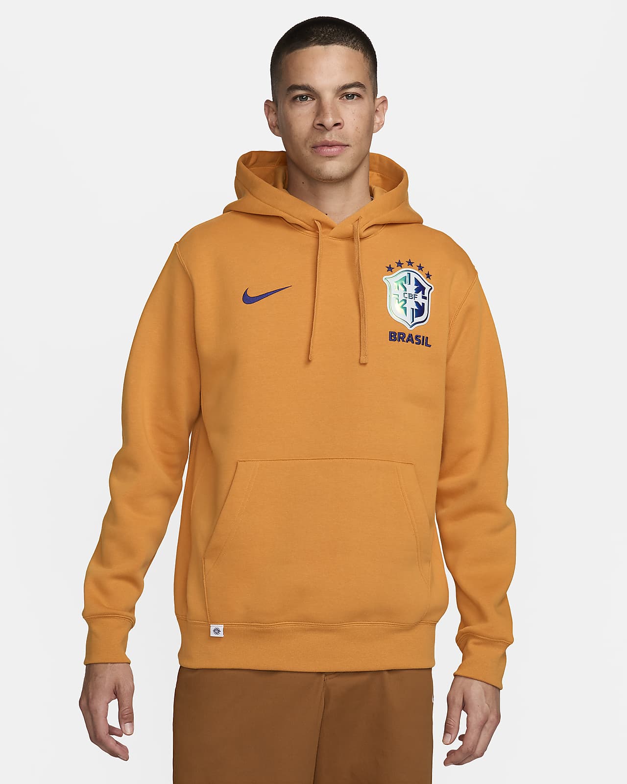 Brazil Club Men's Nike Soccer Pullover Hoodie