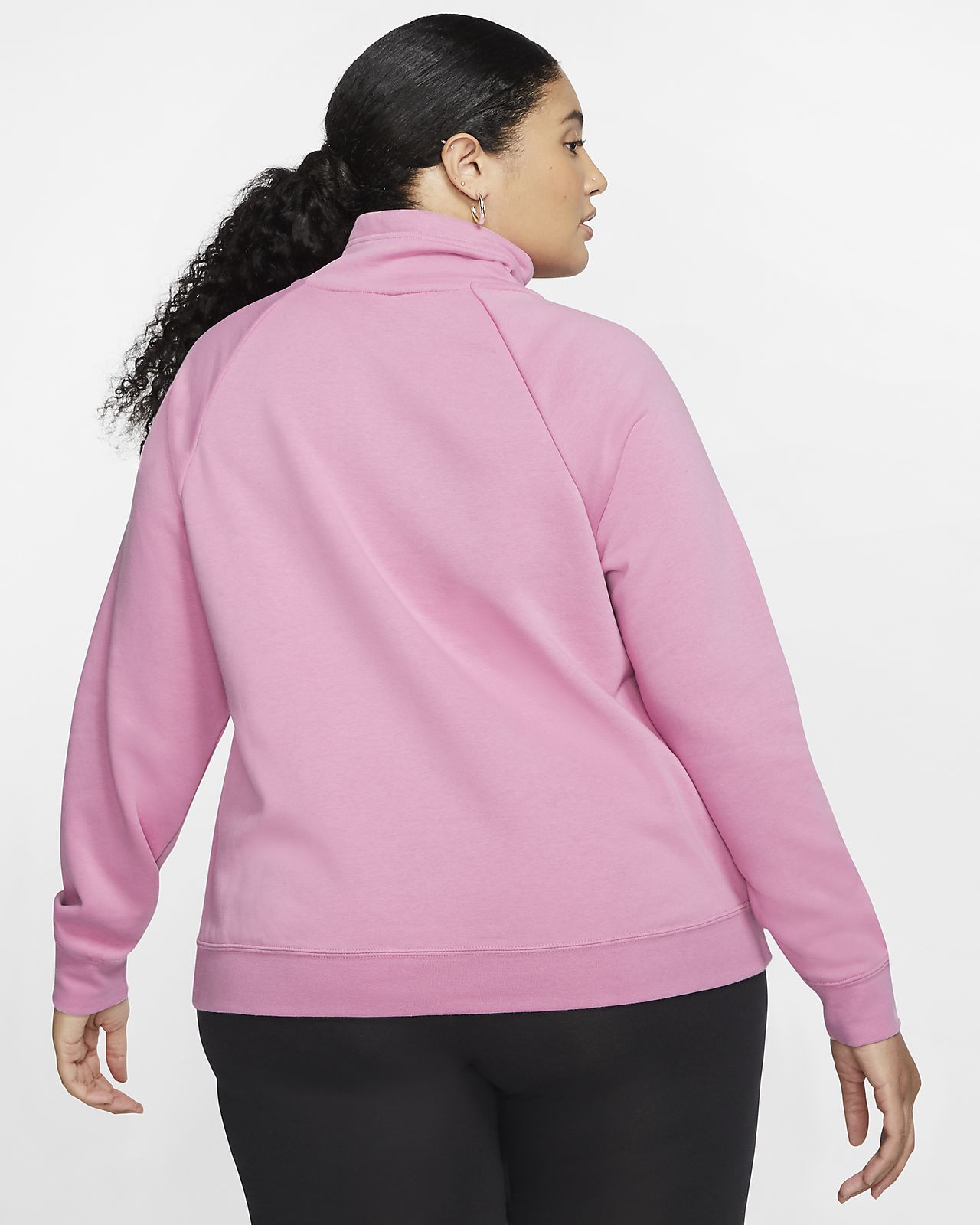 pink nike hoodie plus size