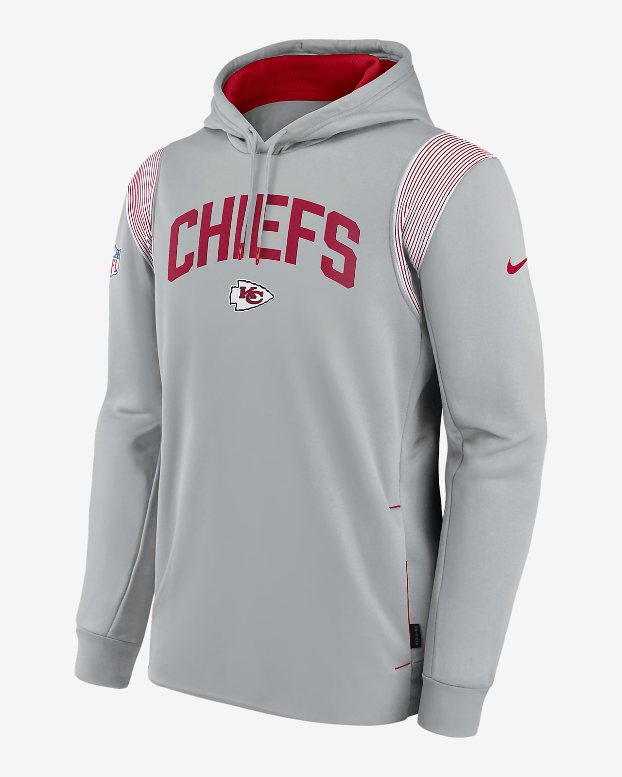 Nike Therma Athletic Stack (NFL Kansas City Chiefs) Men's Pullover Hoodie