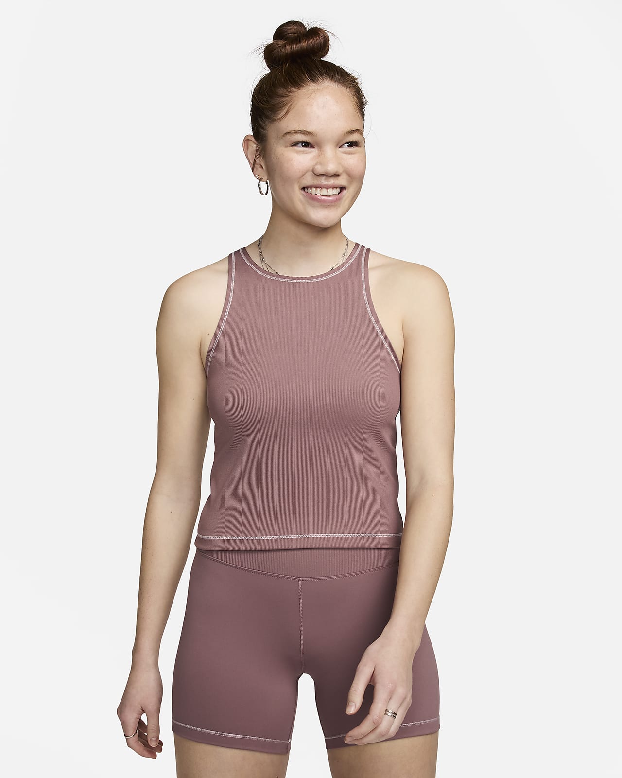 Nike One Fitted Women's Dri-FIT Ribbed Tank Top