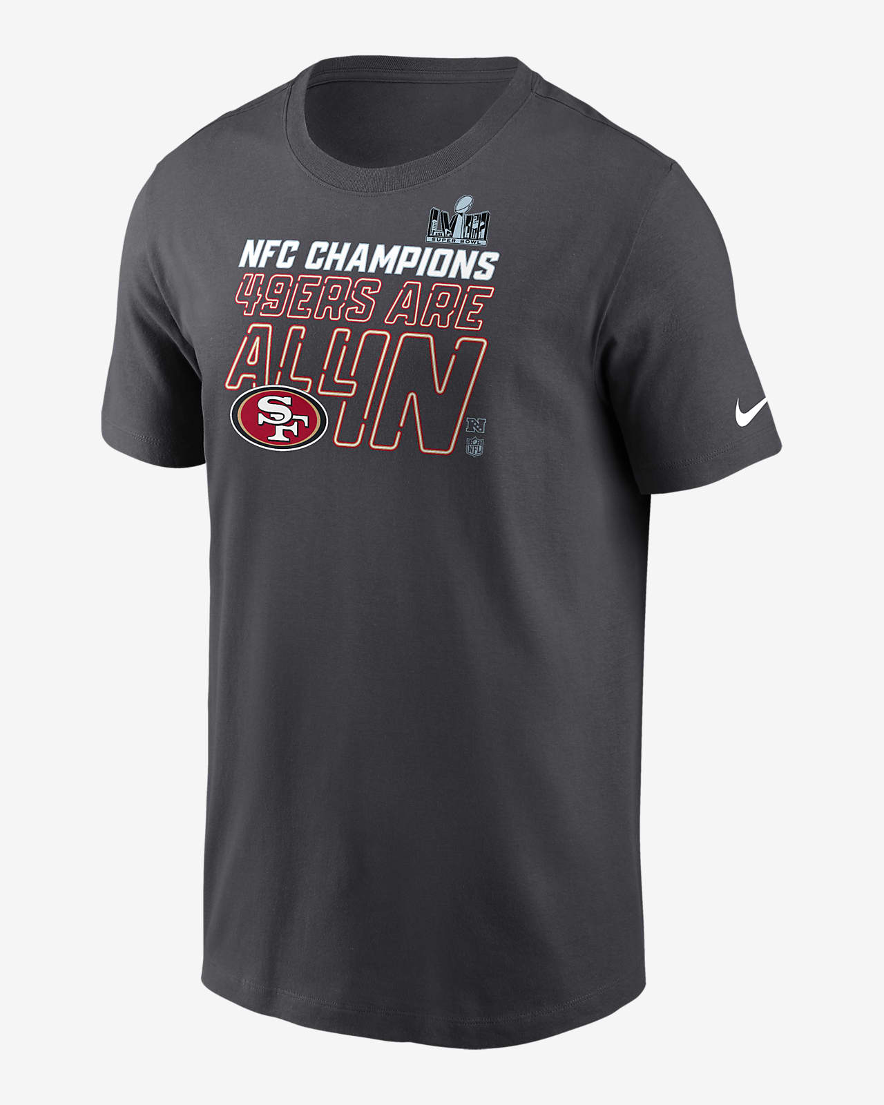 San Francisco 49ers 2023 NFC Champions Trophy Collection Men's Nike NFL T-Shirt
