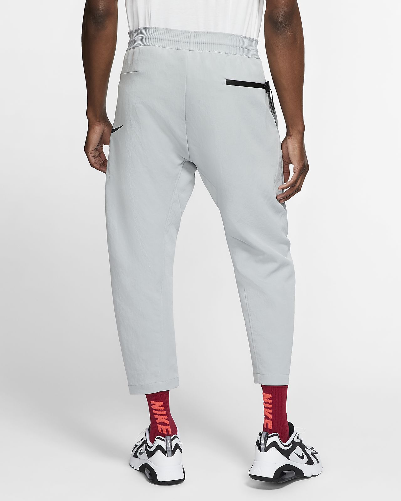 nike cropped woven trousers