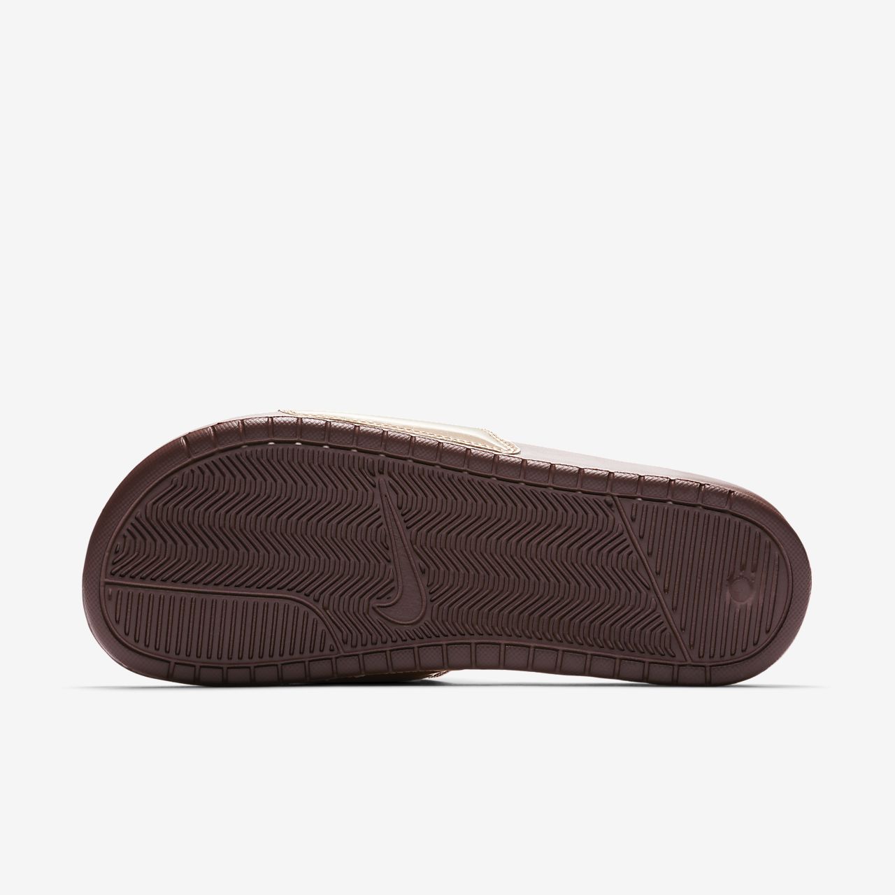 nike benassi jdi metallic women's slide