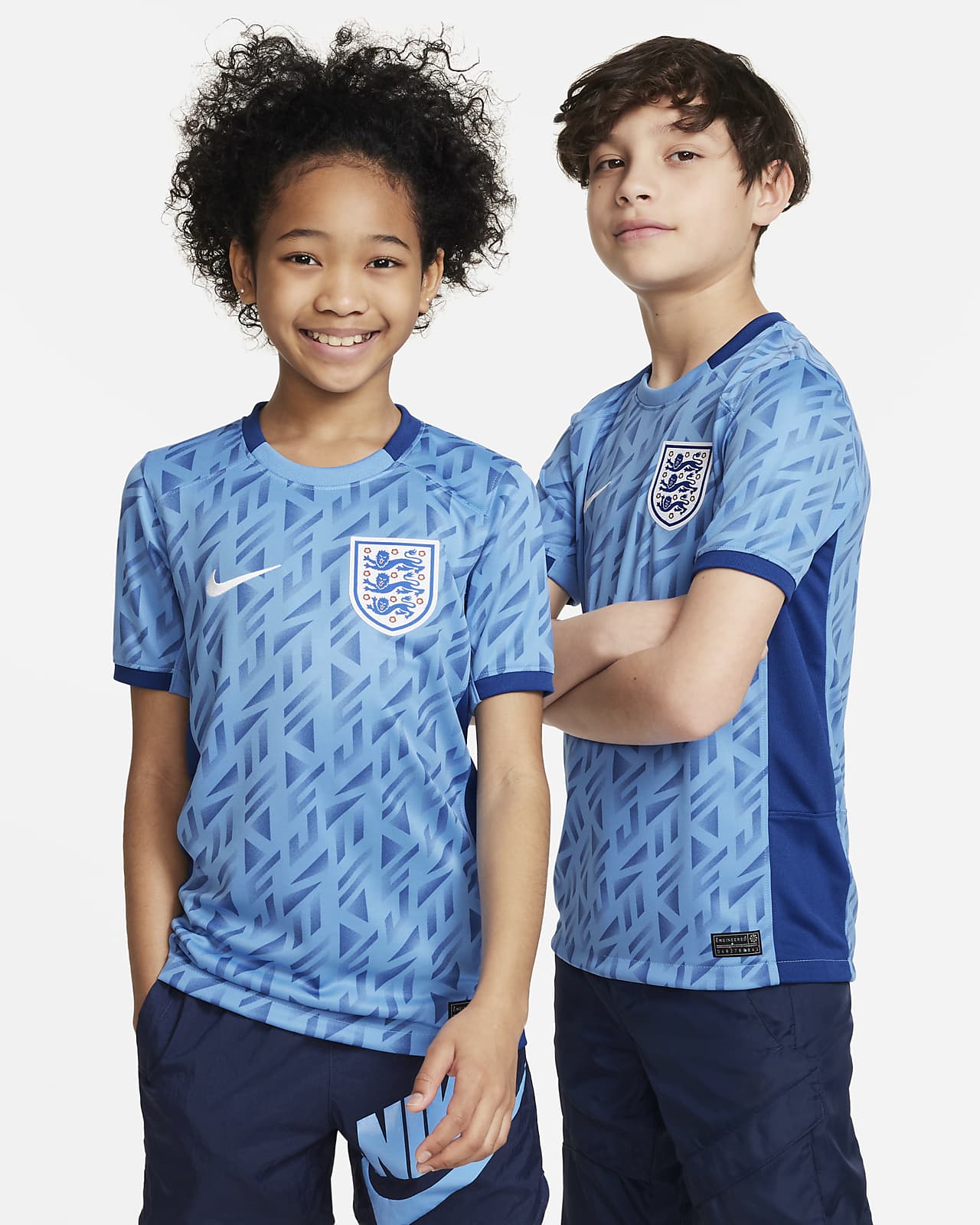 Jersey de fútbol Nike Dri-FIT de Inglaterra visitante 2023 Stadium para niños talla grande