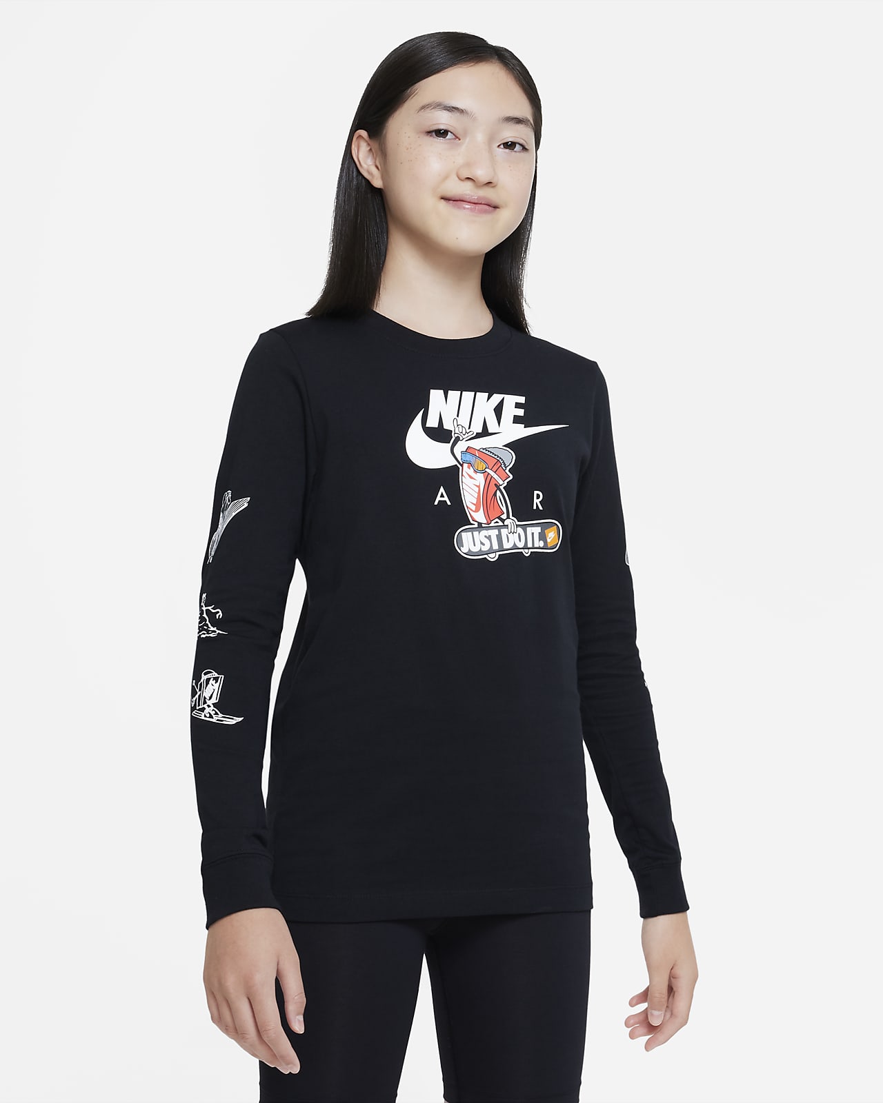 Nike Sportswear Older Kids' Long-Sleeve T-Shirt
