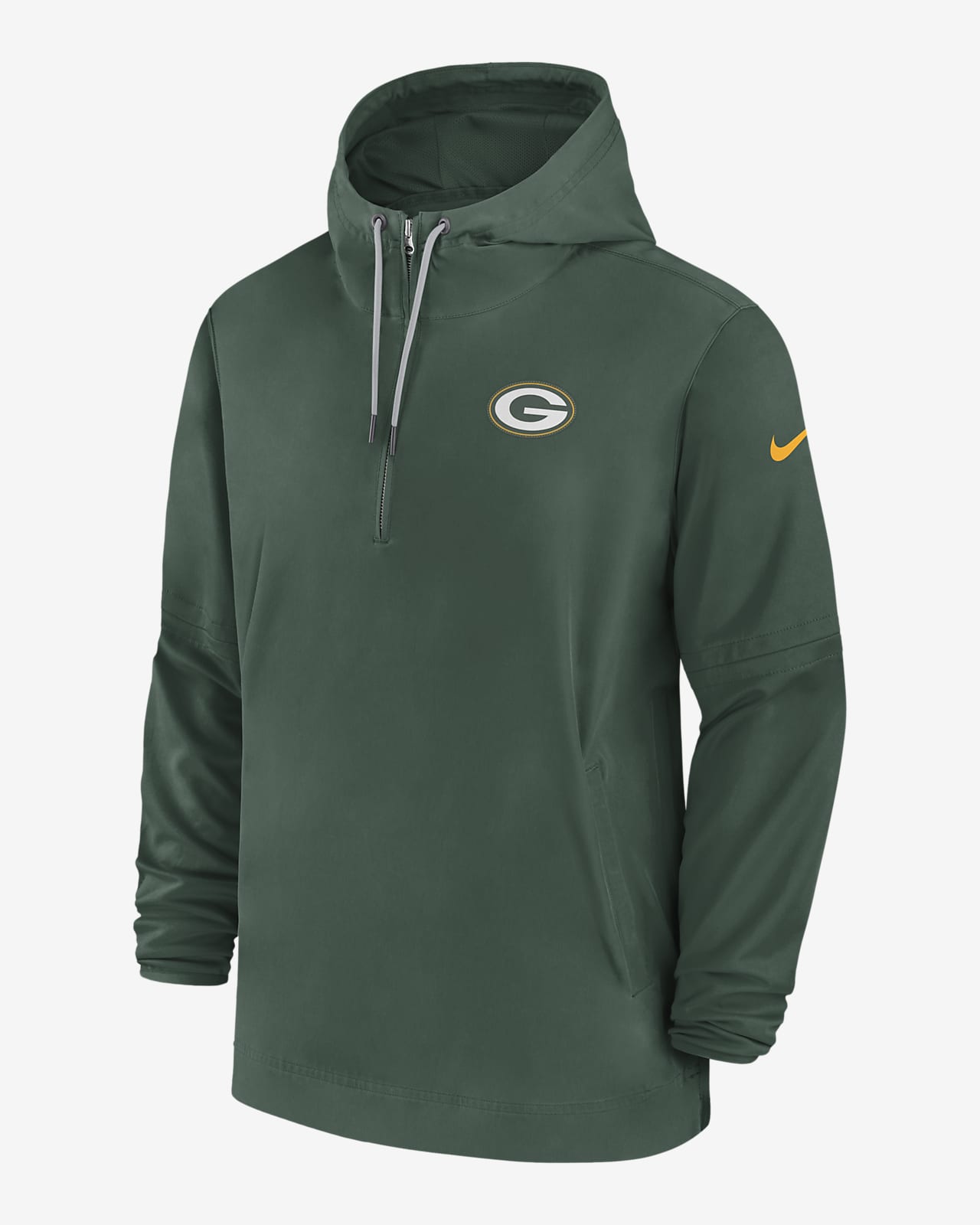 Green Bay Packers Sideline Men’s Nike NFL 1/2-Zip Hooded Jacket