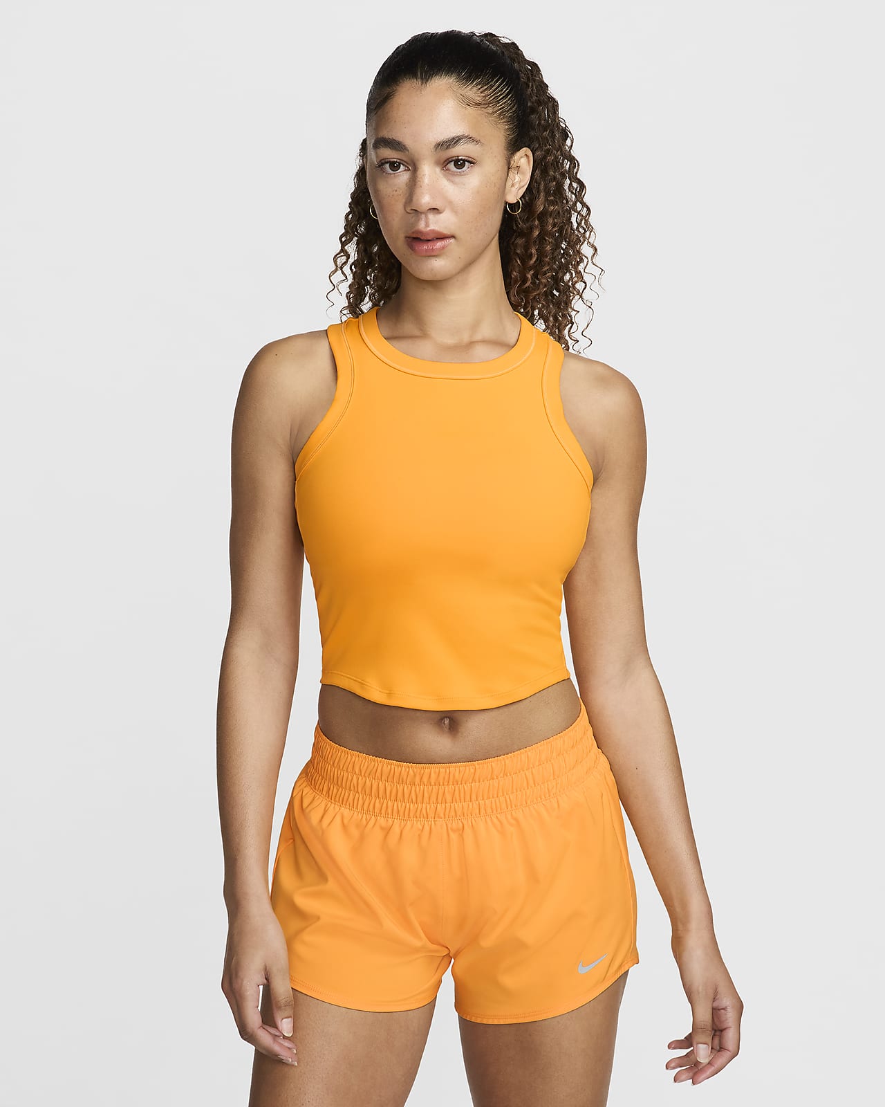 Camiseta de tirantes Dri-FIT cropped para mujer Nike One Fitted