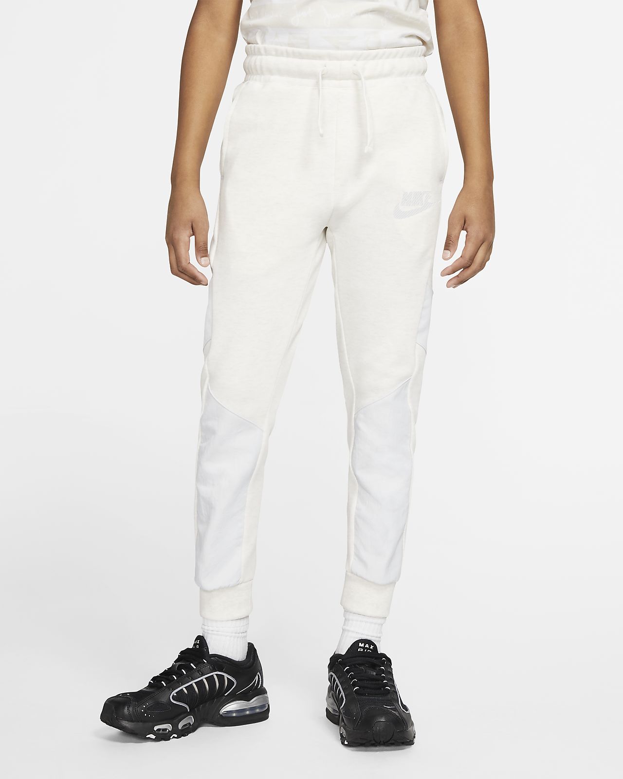 nike tech fleece pants white