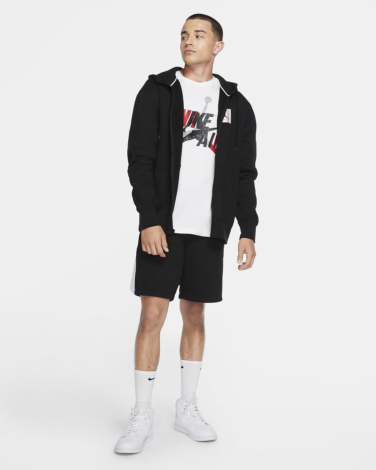 jordan flight fleece full zip hoodie