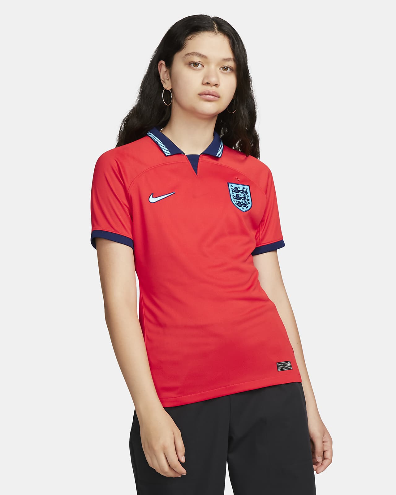 Fotbollströja England 2022/23 Stadium (bortaställ) Nike Dri-FIT för kvinnor