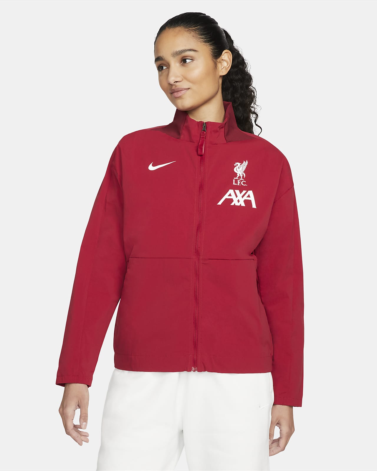 Liverpool FC Nike Dri-FIT-fodboldjakke til kvinder