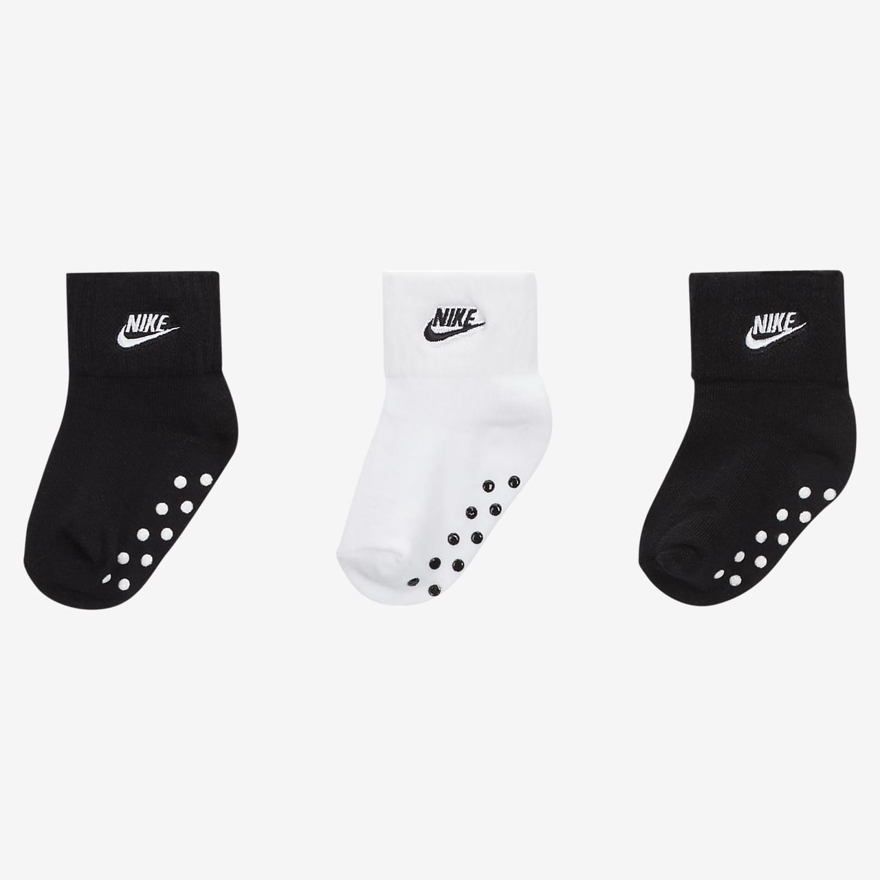 capaciteit Aanhoudend Het strand Nike Core Futura Ankle Socks (3-Pack) Baby (12-24M) Socks. Nike.com