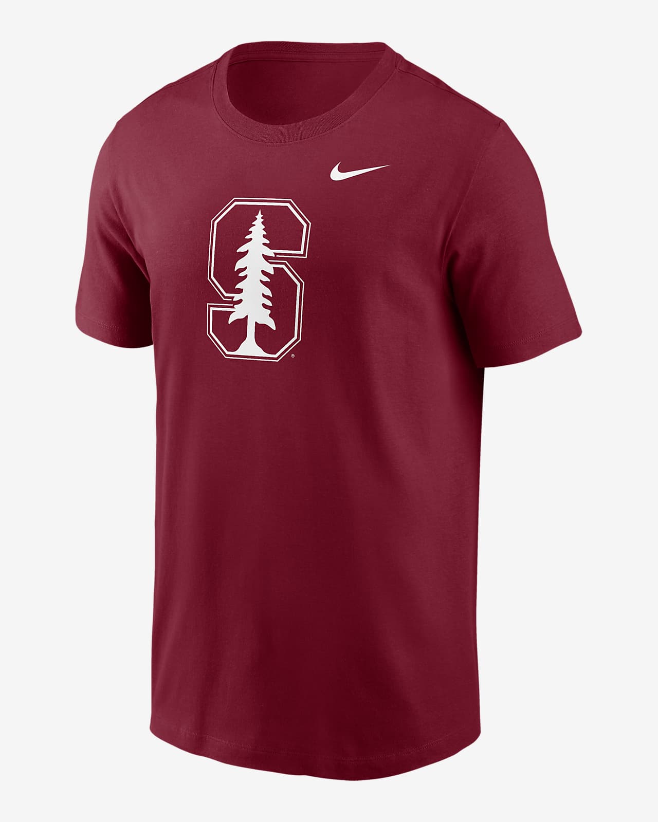 Playera universitaria Nike para hombre Stanford Cardinal Primetime Evergreen Logo