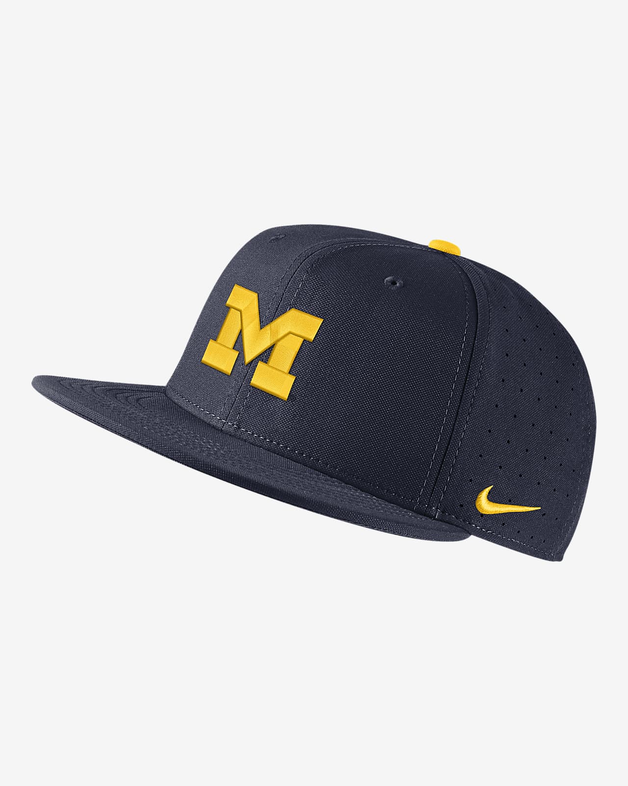 Michigan Nike College Fitted Baseball Hat
