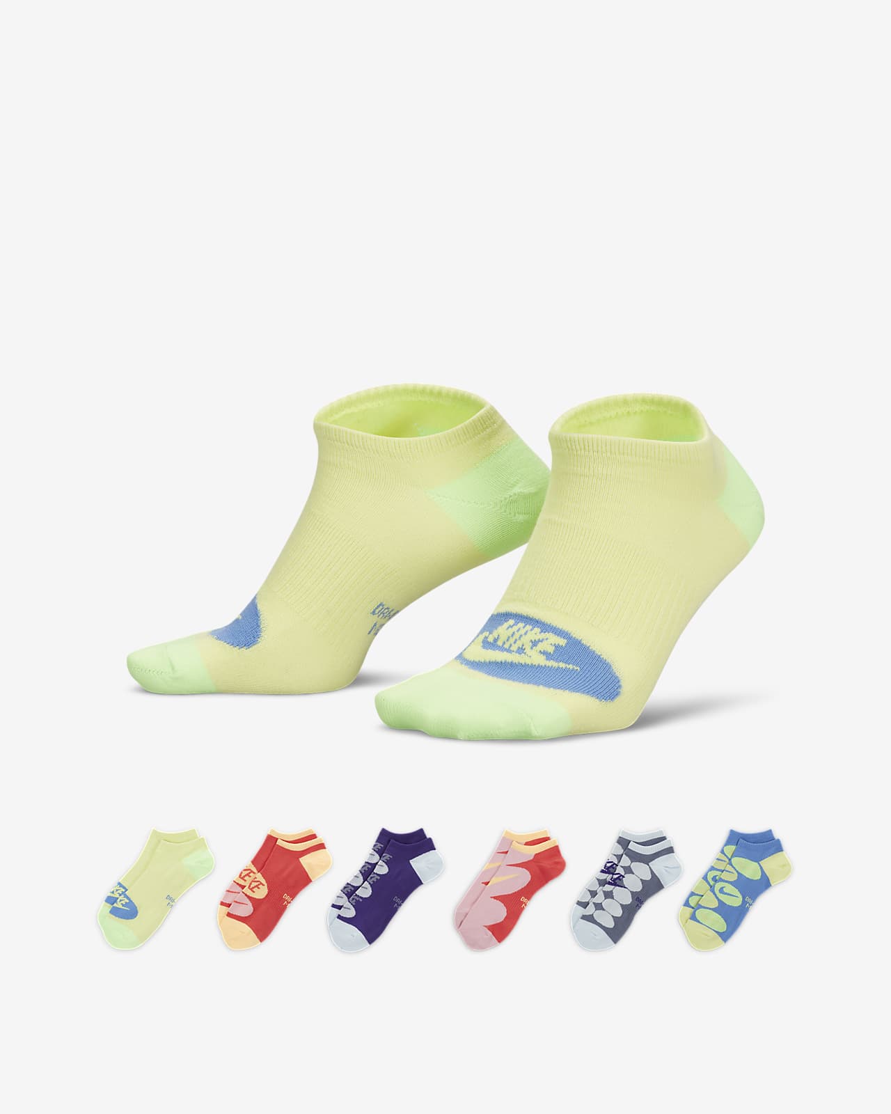 Chaussettes de training invisibles Nike Everyday Lightweight (6 paires)