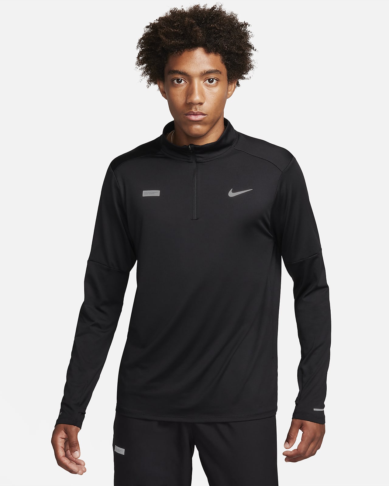 Ανδρική μπλούζα Dri-FIT για τρέξιμο με φερμουάρ στο 1/2 του μήκους Nike Flash