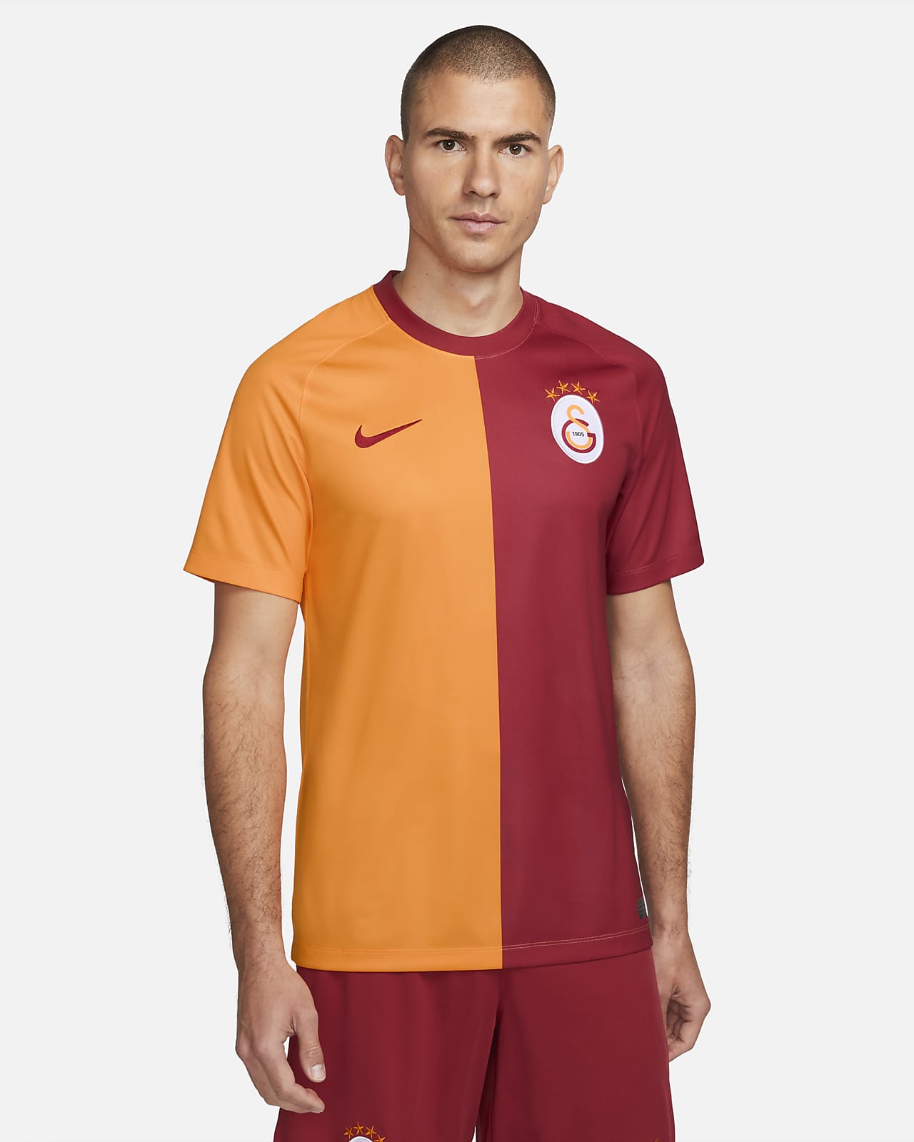 Galatasaray 2023/24 Home Nike Dri-FIT Kurzarm-Fußballoberteil für Herren