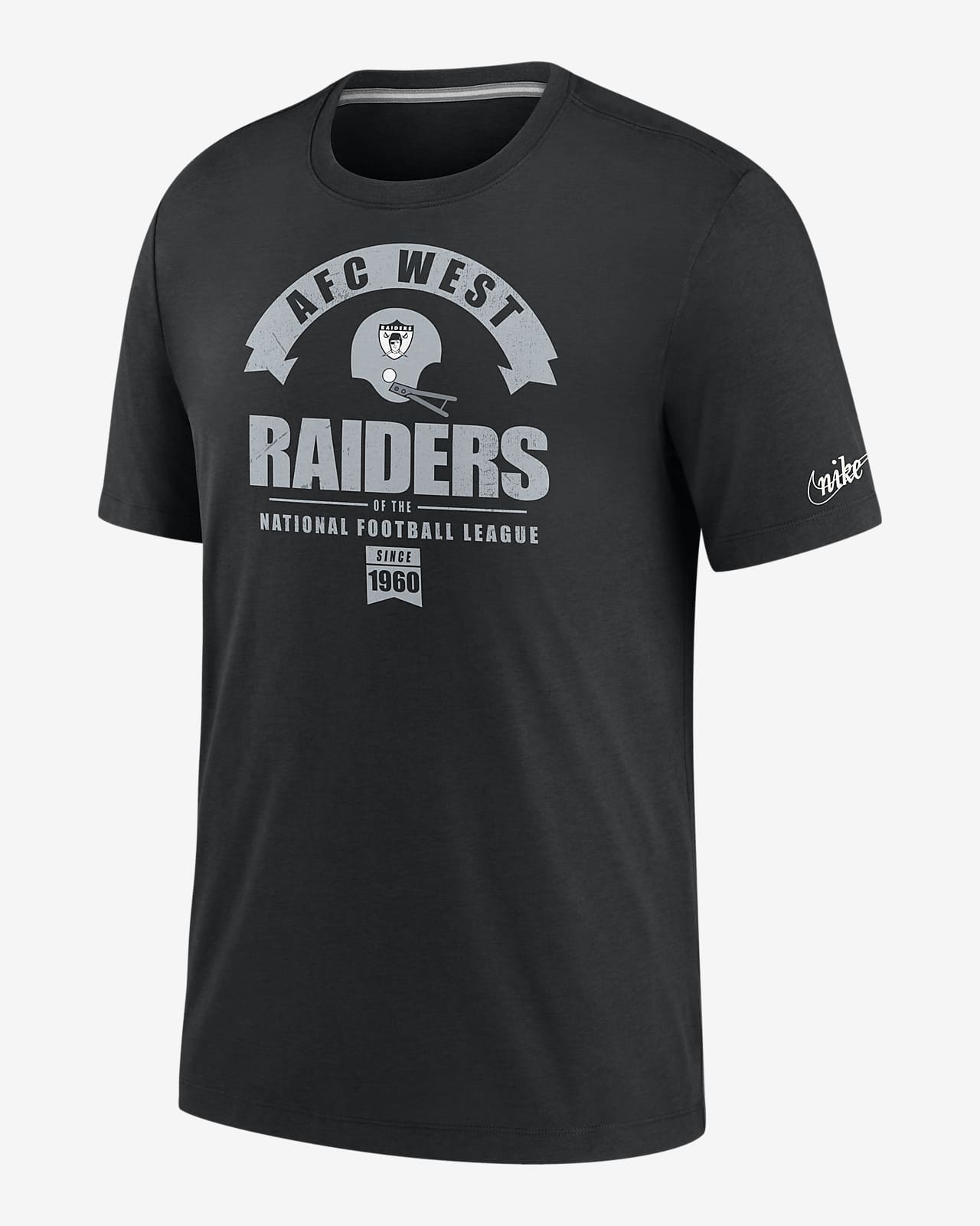Nike Historic (NFL Raiders) Men's Tri-Blend T-Shirt