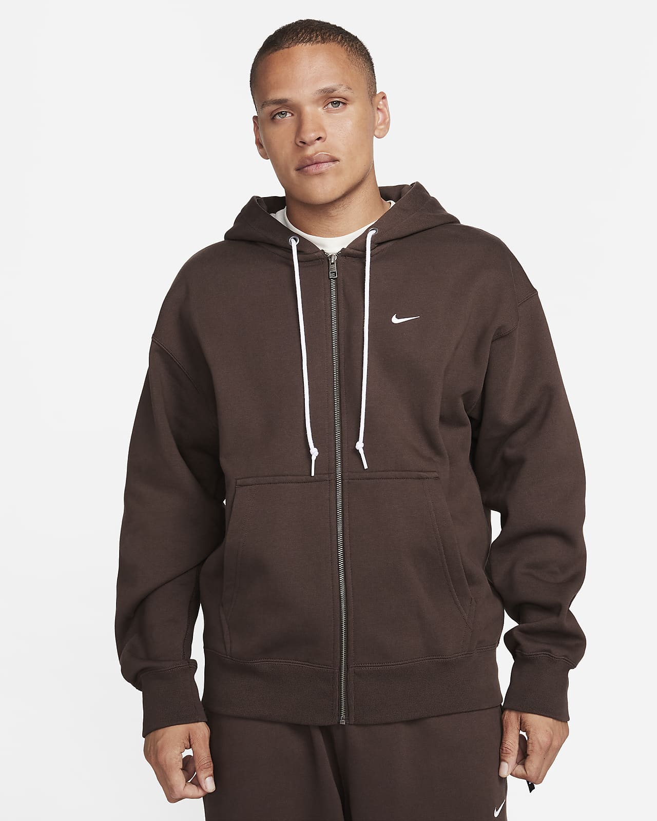 Nike Solo Swoosh Men's Full-Zip Hoodie. Nike UK