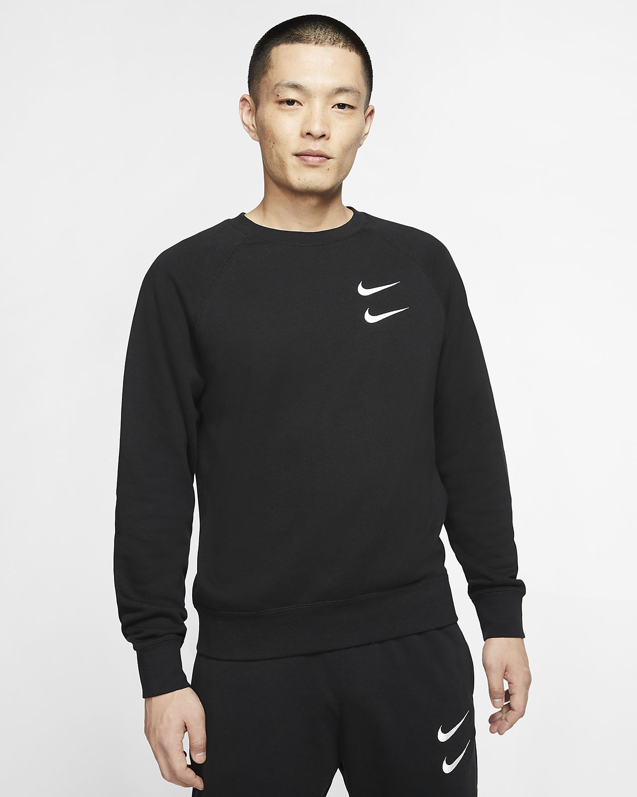 nike sportswear swoosh french terry pants