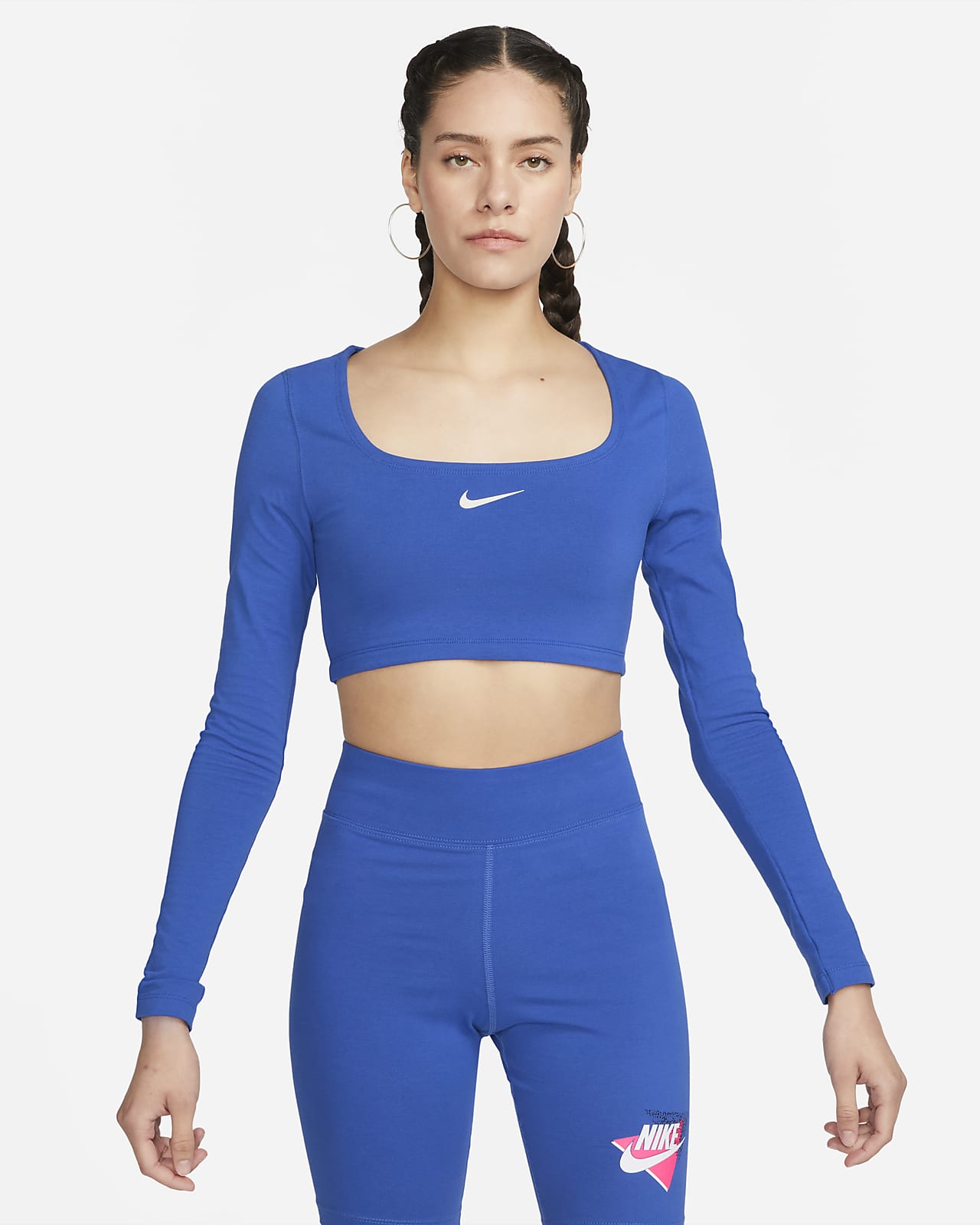 Nike Sportswear Women's Long-Sleeve Crop Top. Nike SI