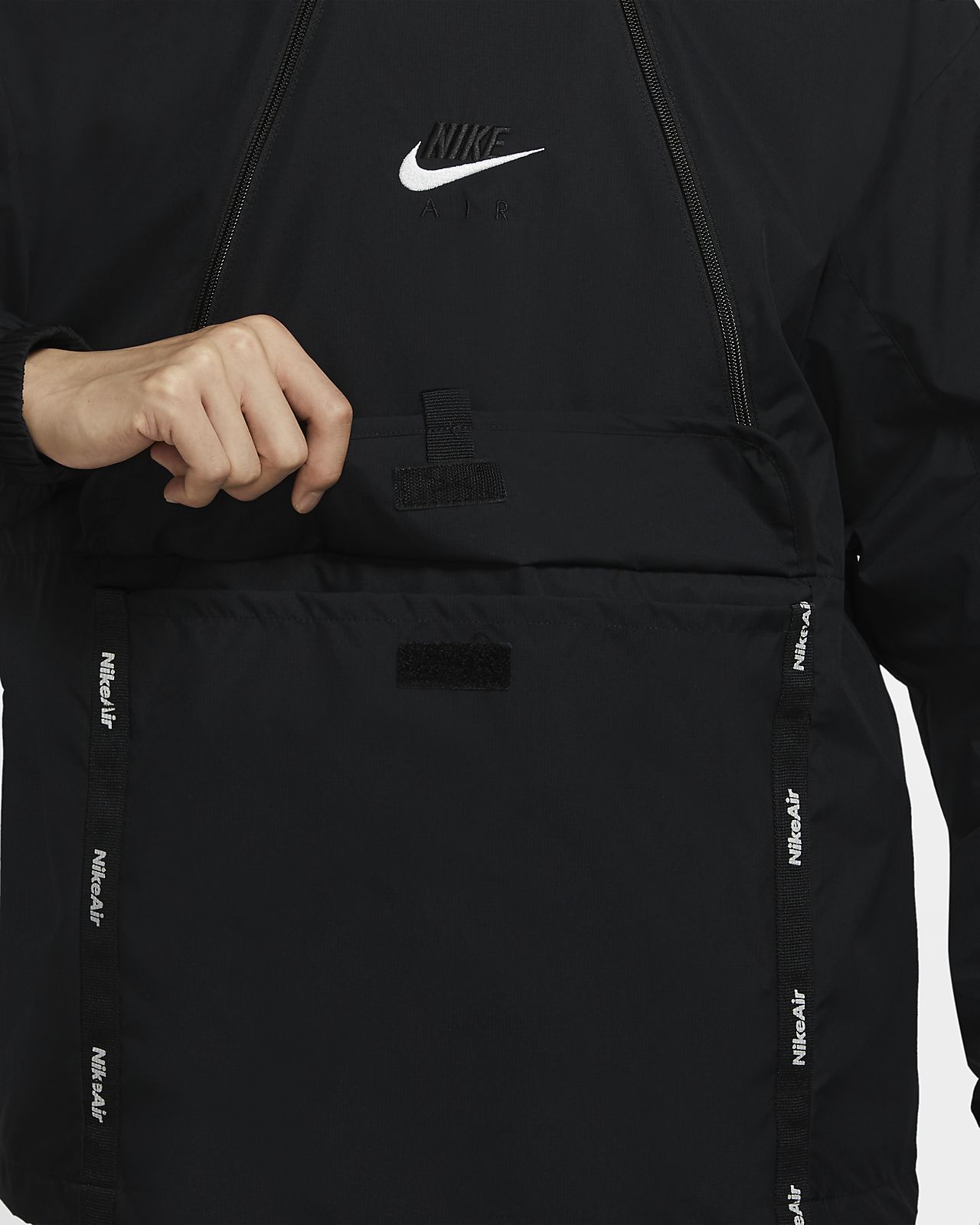 nike air tonal logo hooded track jacket