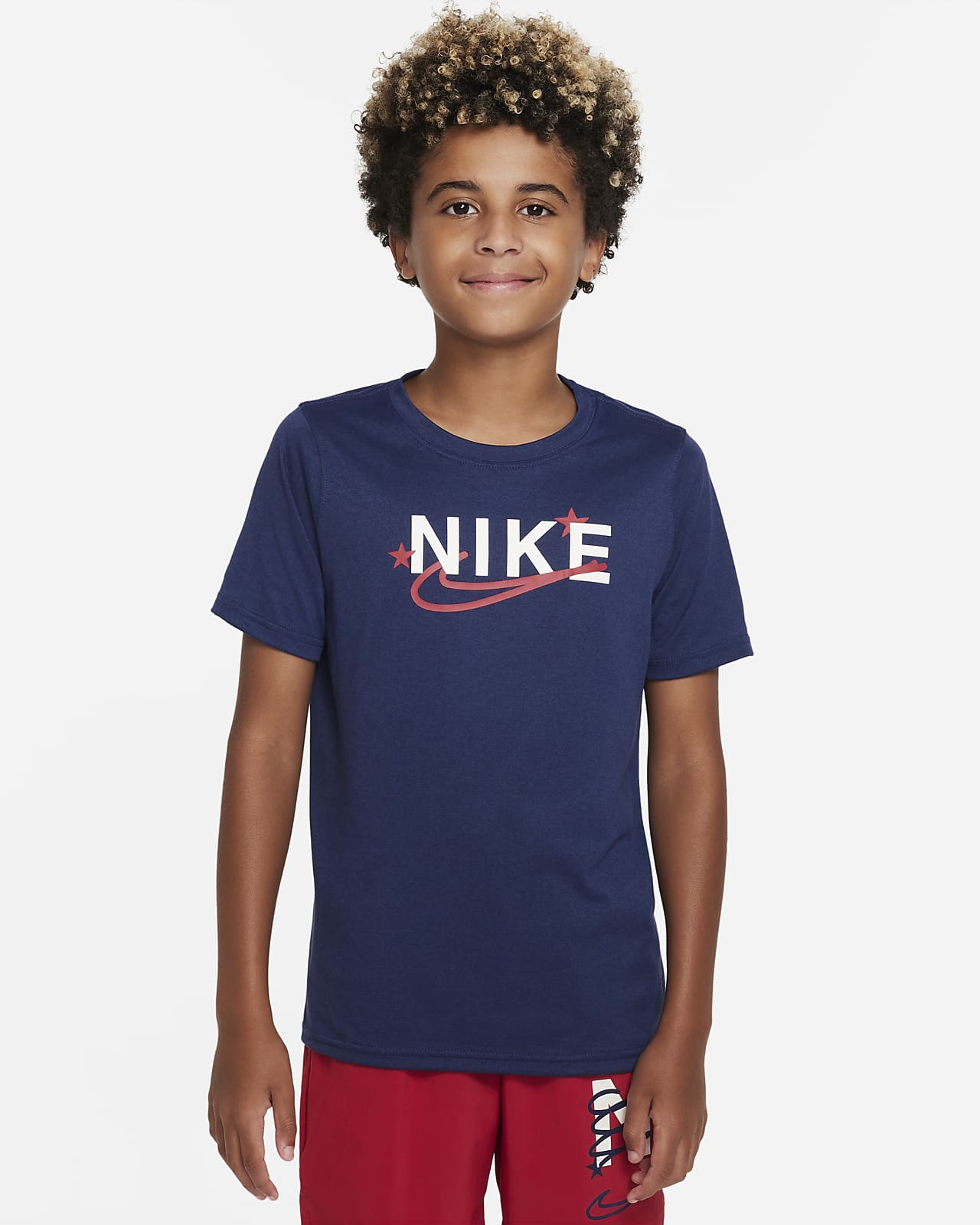 Nike Dri-FIT Older Kids' (Boys') Training T-Shirt. Nike AE