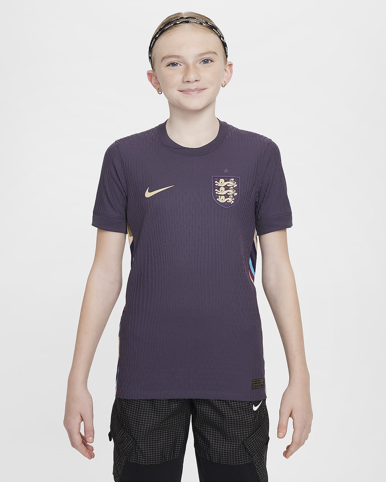 Fotbalový dres Nike Dri-FIT ADV Authentic Anglie (mužský tým) 2024/25 pro větší děti, zápasový/venkovní