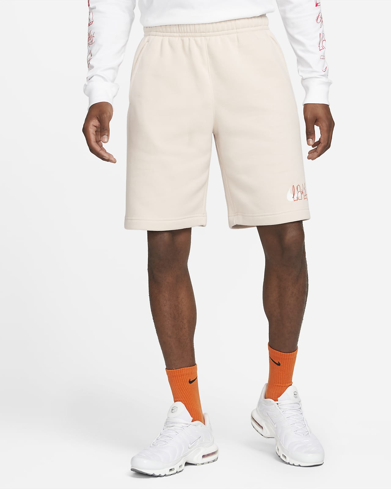 Shorts de fútbol de tejido Fleece del Club América para hombre