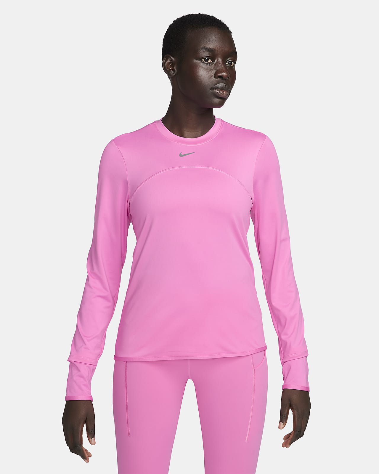 Playera de running de cuello redondo para mujer Nike Dri-FIT Swift Element UV