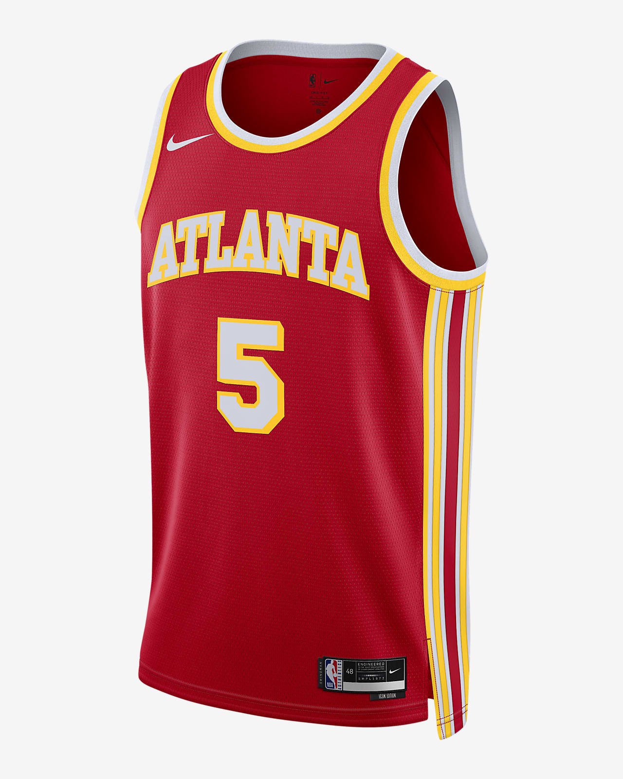 Jersey Nike Dri-FIT de la NBA Swingman para hombre Atlanta Hawks Icon Edition 2022/23