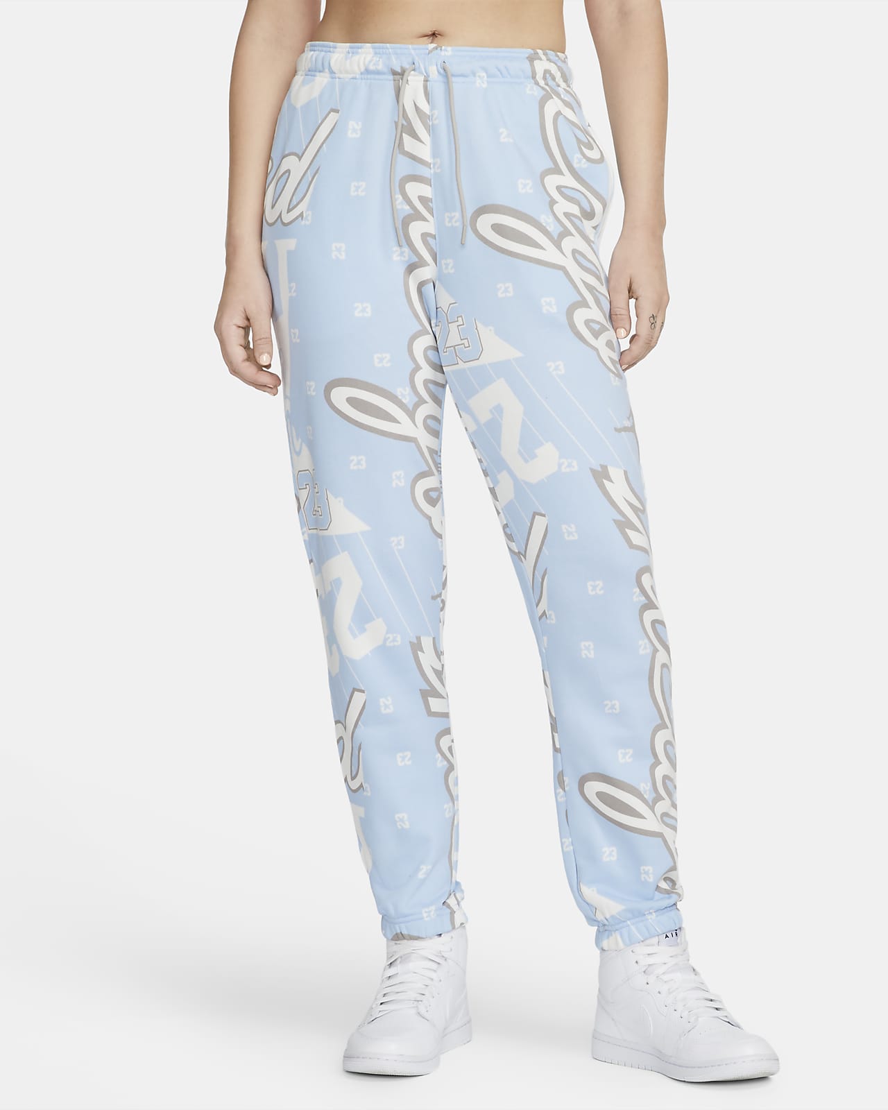 Jordan Fleece-Hose mit durchgehendem Print für Damen