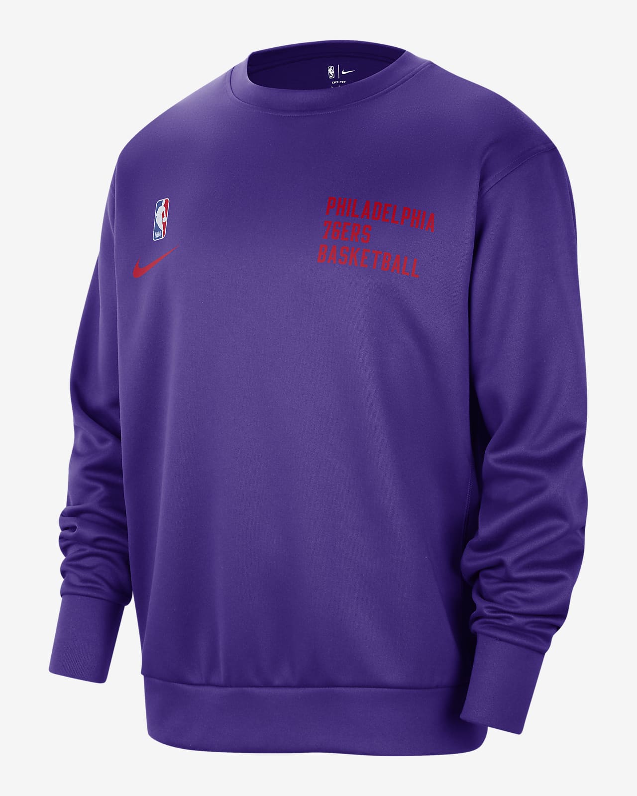 Philadelphia 76ers Spotlight Men's Nike Dri-FIT NBA Crew-Neck Sweatshirt
