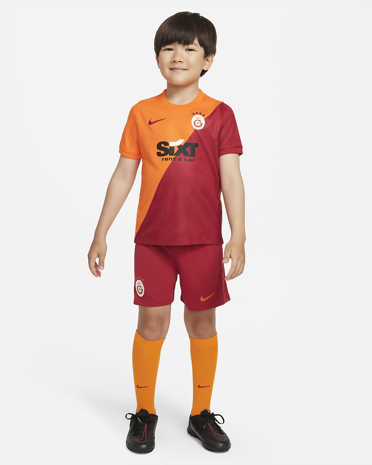 Galatasaray 2021/22 Home-fodboldsæt til mindre børn