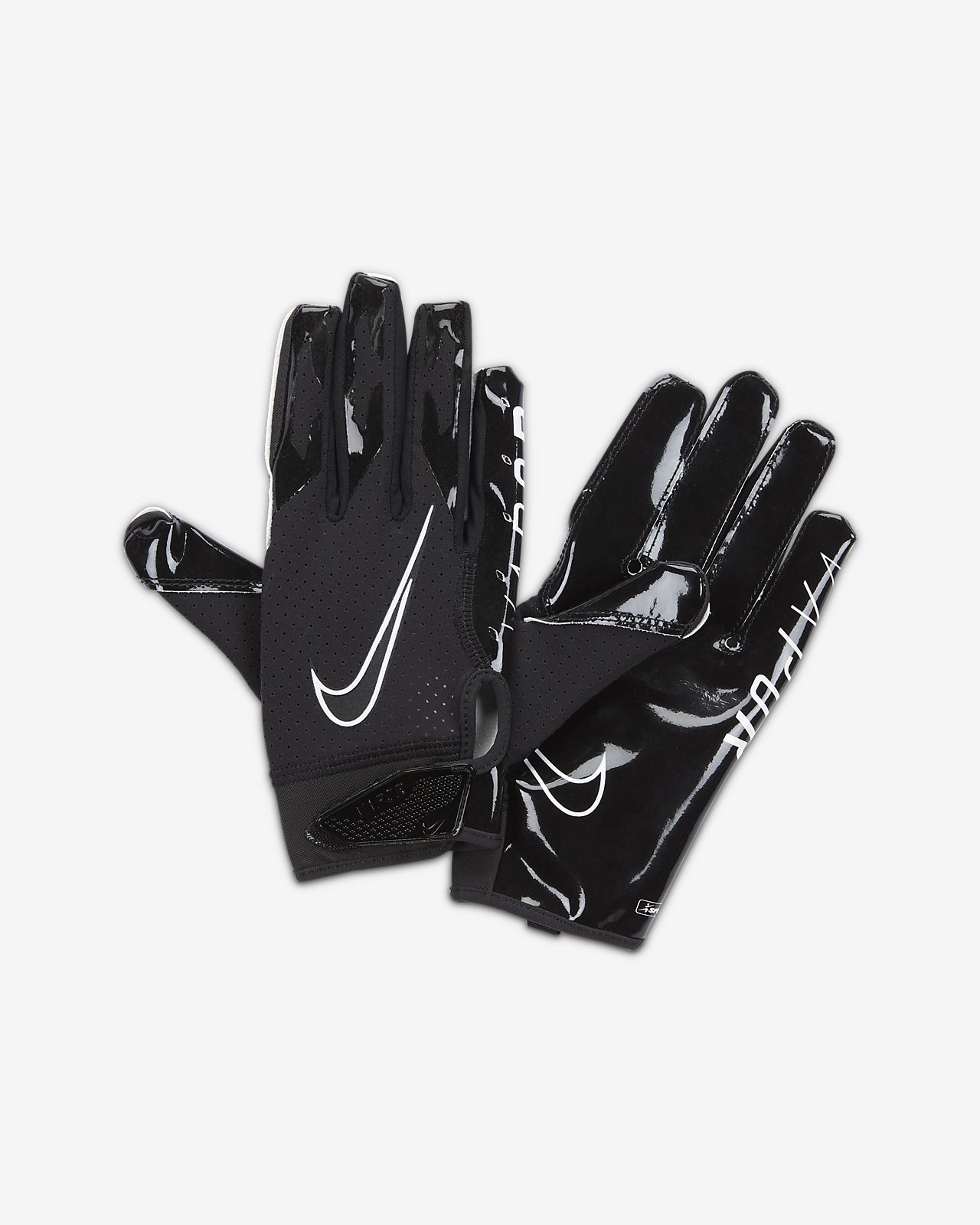 black nike football gloves