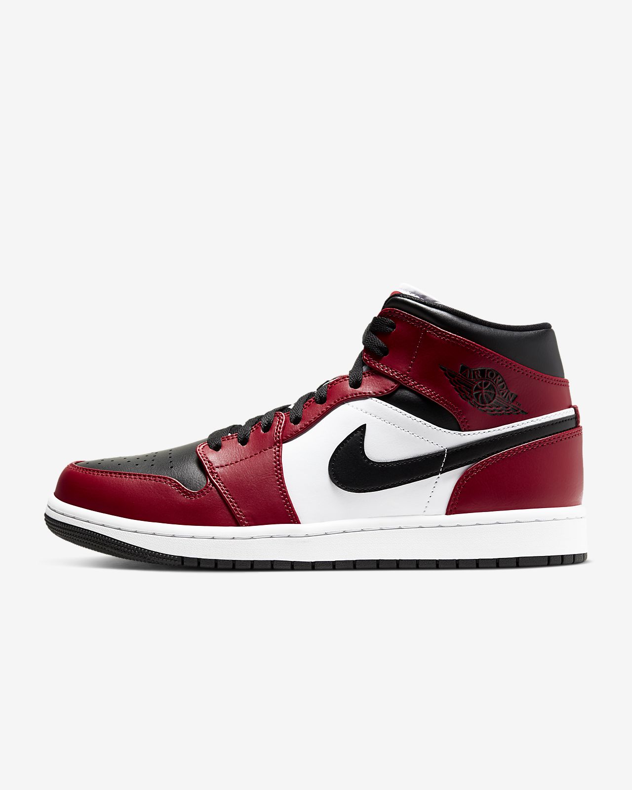 air jordan mid red and white