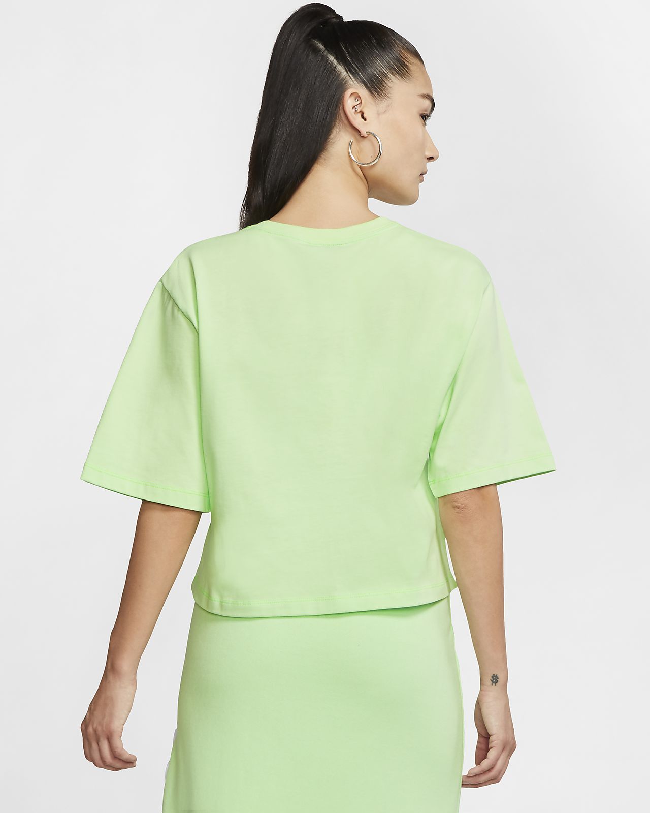 nike crop top and skirt