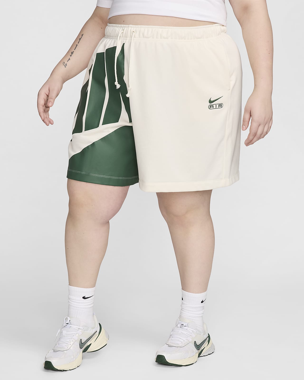 Nike Air Women's Mid-Rise 6" French Terry Shorts (Plus Size)