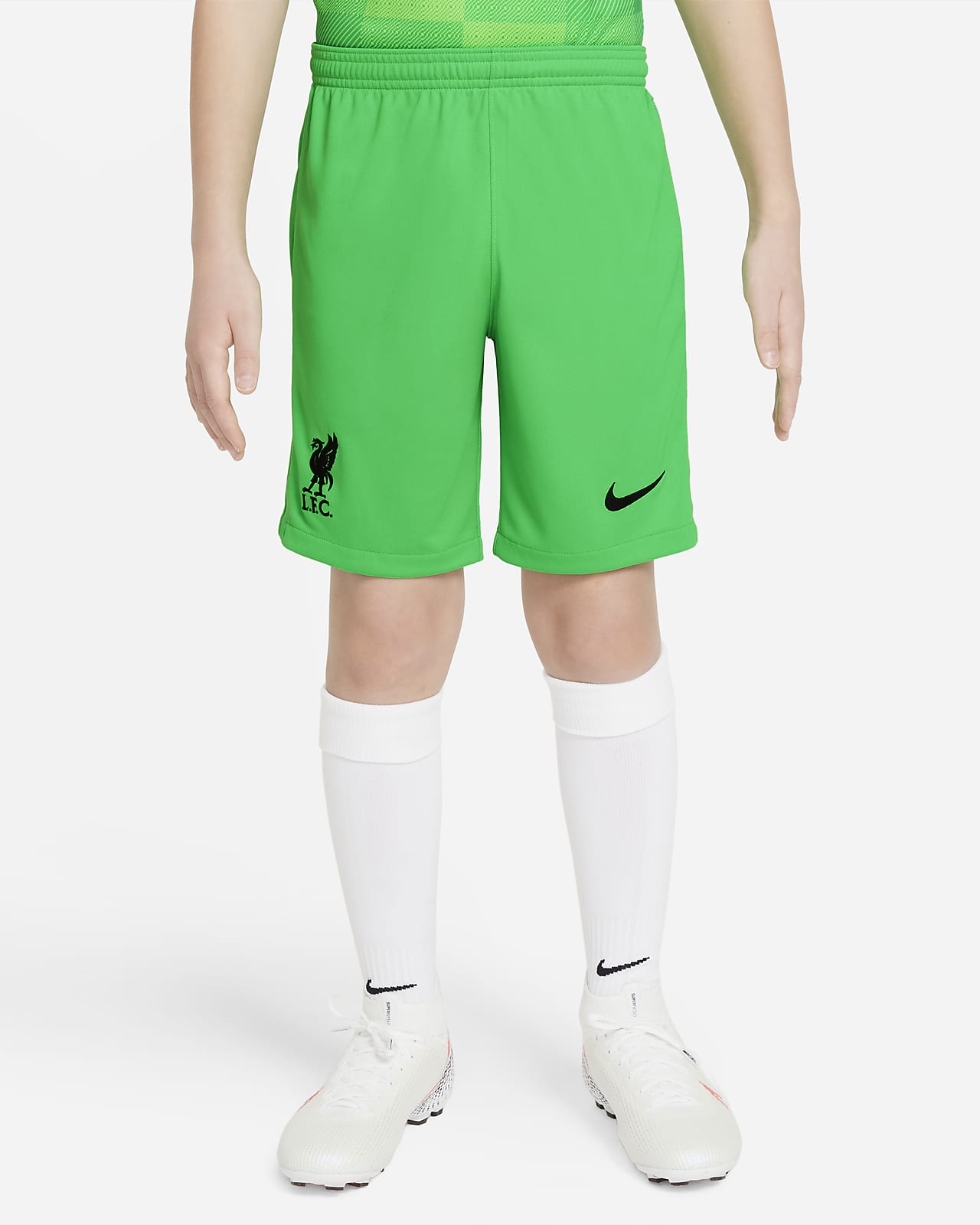 Liverpool F.C. 2021/22 Stadium Goalkeeper Older Kids' Football Shorts