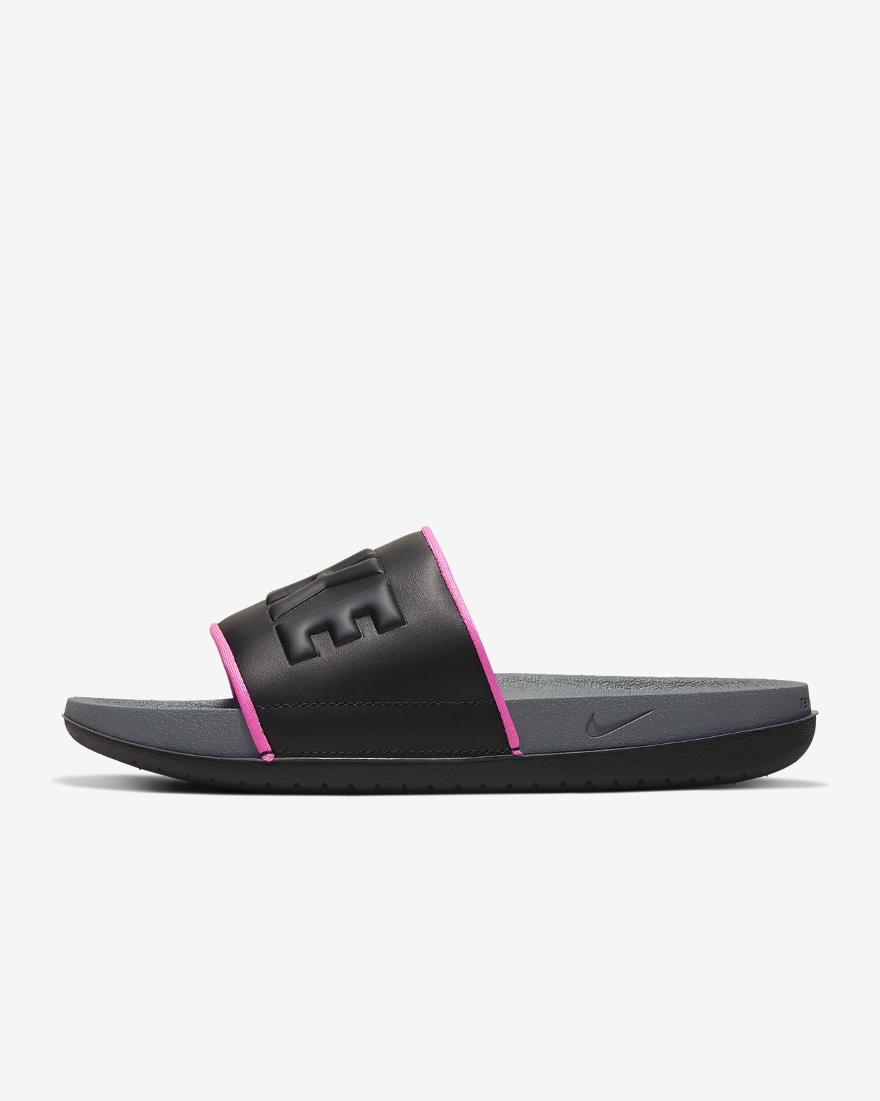 dark purple nike slides