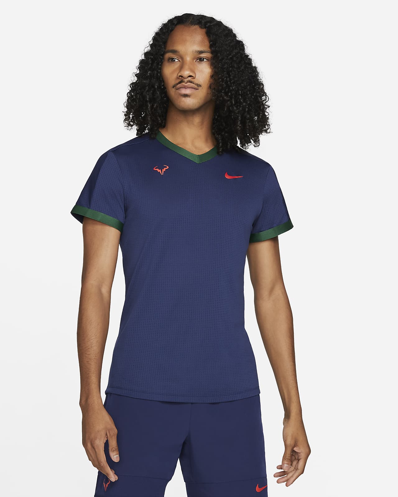 Мужская теннисная футболка с коротким рукавом NikeCourt Dri-FIT ADV Rafa
