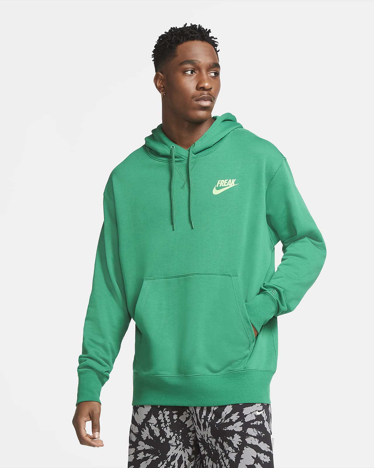 nike pullover hoodie green