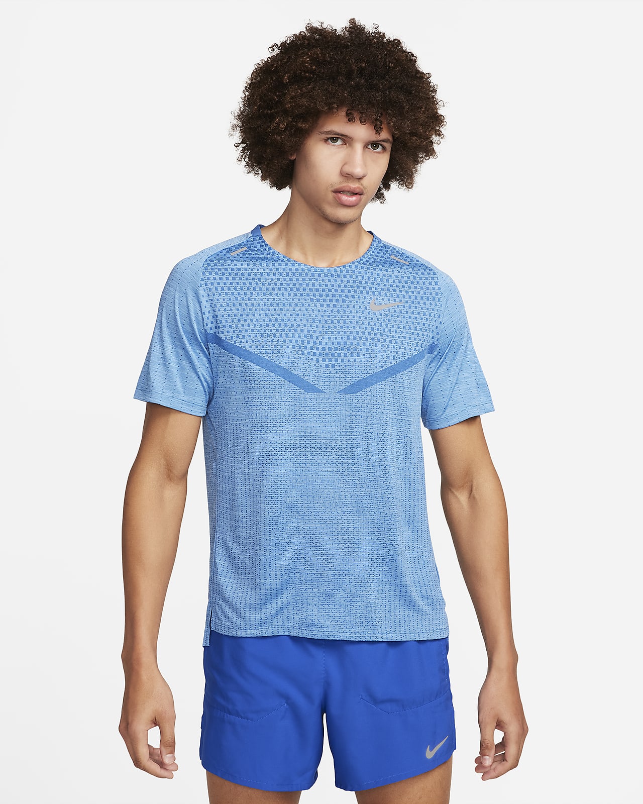 Pánské běžecké tričko Nike TechKnit Dri-FIT ADV s krátkým rukávem
